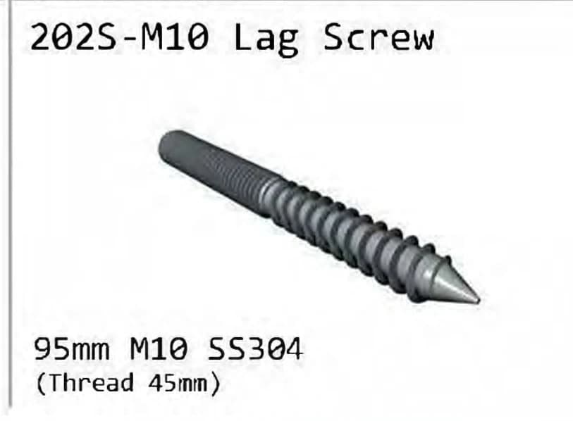202S-M10 Lag screw