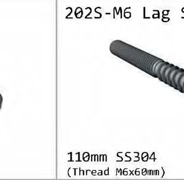 202S-M6 Lag screw