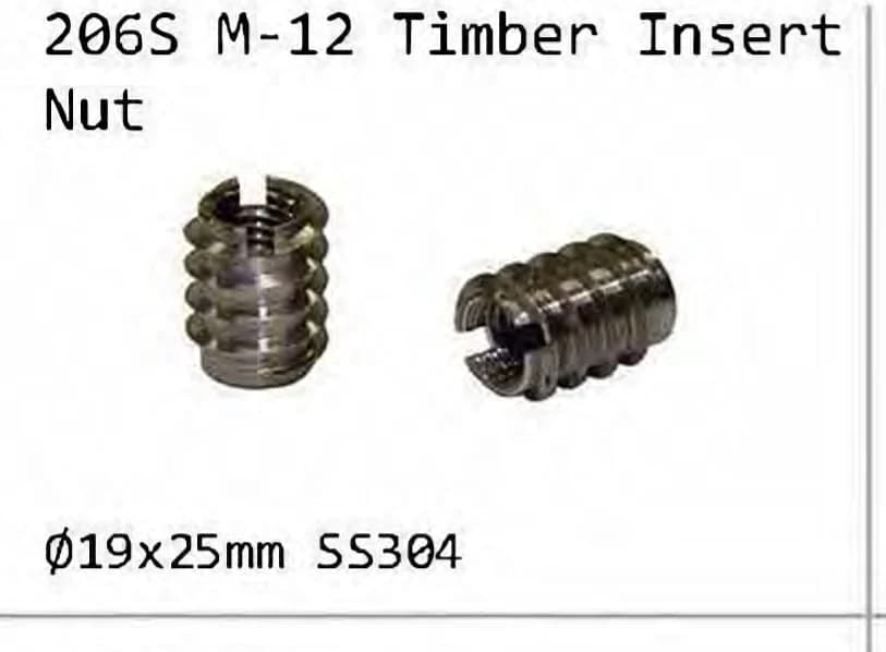 206S Timber insert nut