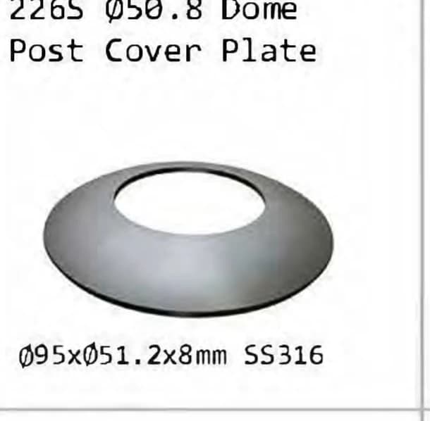 226S Dome post cover plate