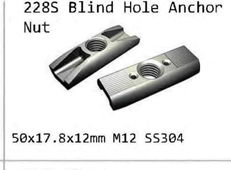 228S Blind-hole anchor nut