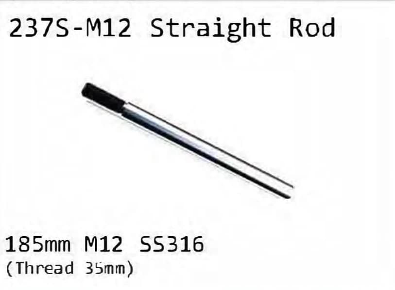 237S-M12 Straight rod