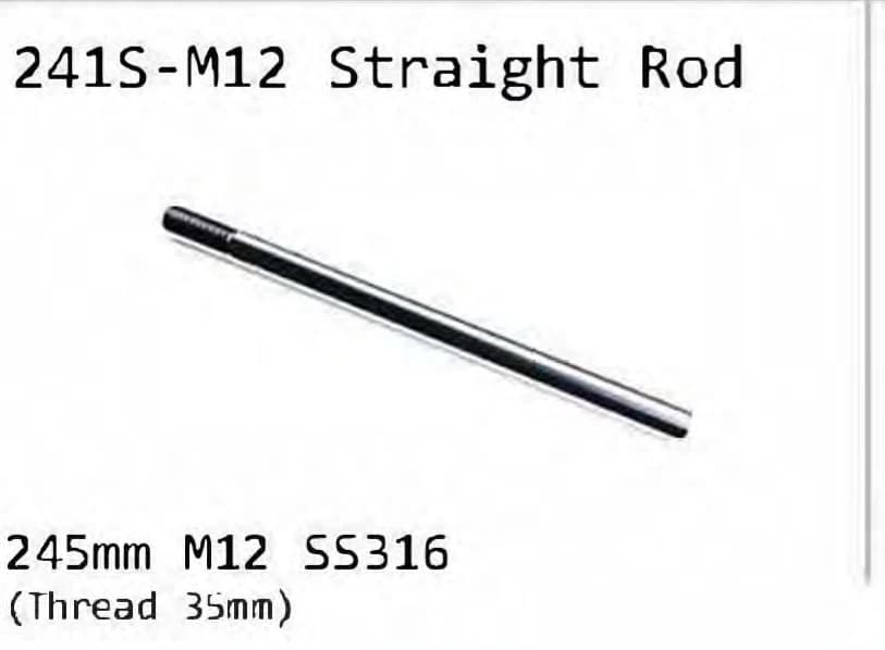 241S-M12 Straight rod