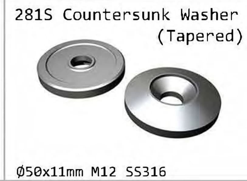 281S Tapered countersunk washer