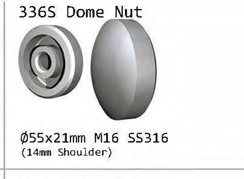 336S Dome nut