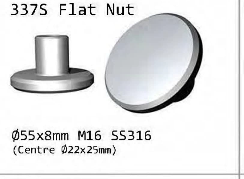337S Flat nut