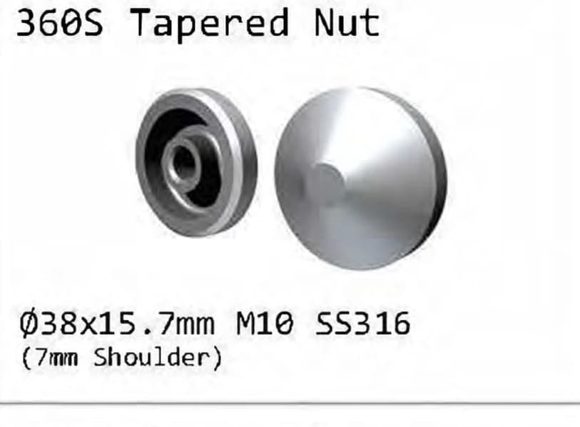360S Tapered nut