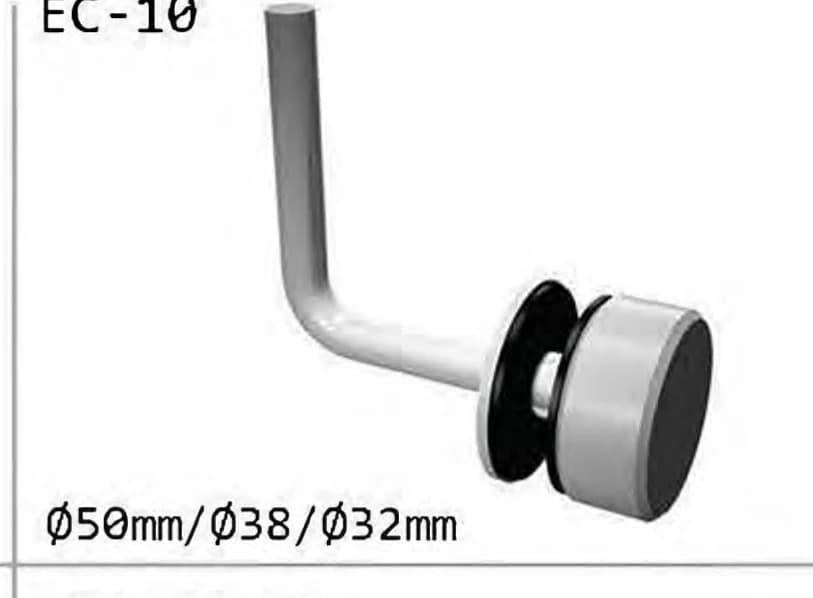 EC-10 Right-angle glass bracket assembly