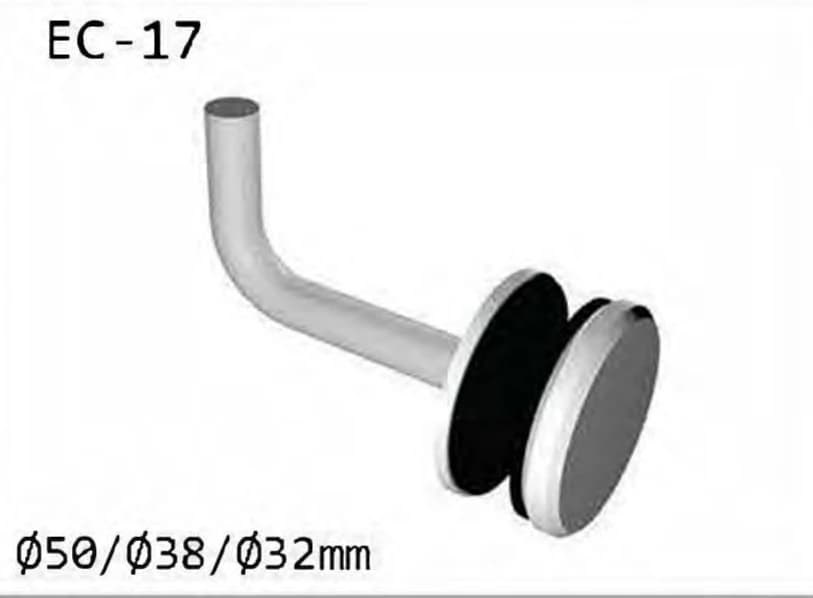 EC-17 Right-angle glass bracket assembly