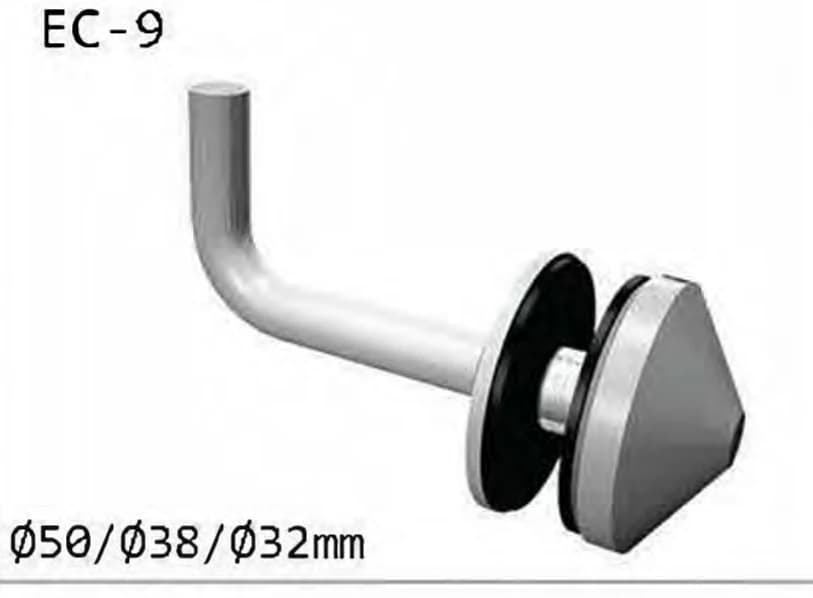 EC-9 Right-angle glass bracket assembly