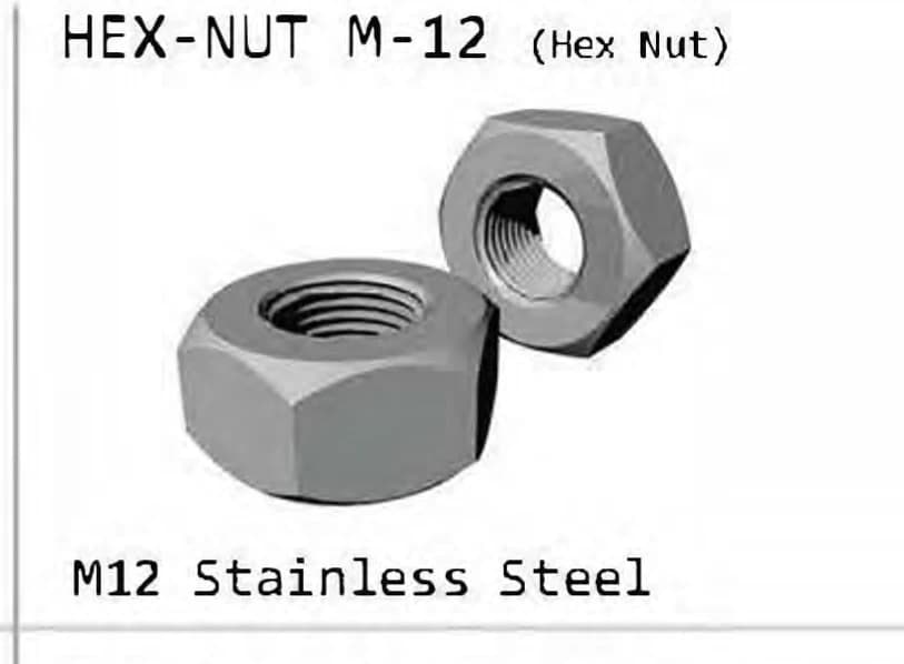 HEX-NUT-M12 Hex nut