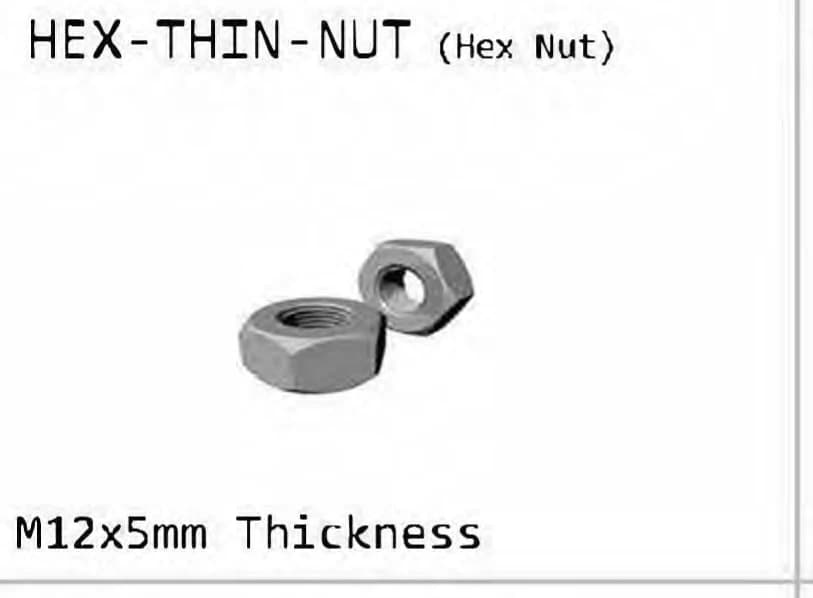 HEX-THIN-NUT Thin hex nut